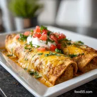 Homemade Chicken Enchiladas with Red Sauce
