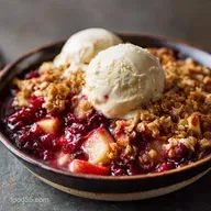 Cranberry Apple Crisp: Easy Recipe with Crunchy Oatmeal Streusel
