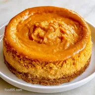 Keto Pumpkin Cheesecake for 12 Slices