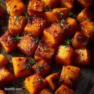 Roasted Butternut Squash Cubes Recipe (Easy, Maple-Kissed Thyme)