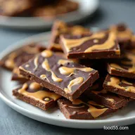 The Best Easy Dark Chocolate Peanut Butter Bark Recipe