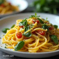 Spaghetti Squash Primavera with LemonHerb Vinaigrette