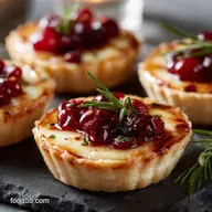 Royal Cranberry Brie Tarts Easy Elegant Thanksgiving Appetizers