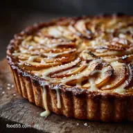 French Cinnamon Apple Tart Rustic French Apple Pie with P&acirc;tissier Glaze