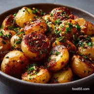 Fried Baby Potatoes with Garlic Brown Butter UltraCrispy Side