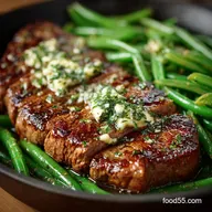 Garlic Butter Steak and Green Beans The Ultimate OnePan Dinner