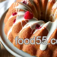 Easy Moist Gluten-Free Bundt Cake with Lemon & Raspberries
