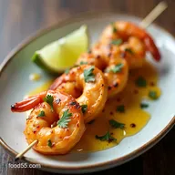 Easy Coconut Red Curry Shrimp Skewers for Grilling