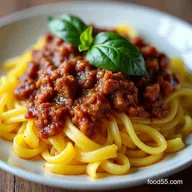 Spaghetti Squash with Meat Ragu Lighter Comfort Food