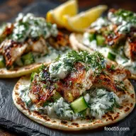 Greek Tzatziki Fish Tacos My GoTo Light Lemony Weeknight Taco