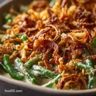 Green Bean Casserole from Scratch: Elevated Recipe with Crispy Shallots