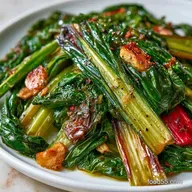 Grilled Swiss Chard Stems in 20 Minutes