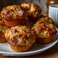 Ham And Cheese Muffins: Cheddar & Buttermilk