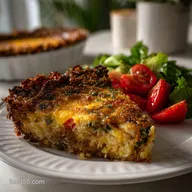Hash Brown Crusted Quiche Recipe: Crispy Base