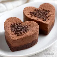Heart Shaped Chocolate Cheesecake Brownies: Silky Baked Dessert