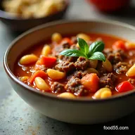 Beef Tomato and Acini Di My Hearty Weeknight Italian Beef Soup