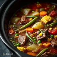 Crockpot Vegetable Beef Soup: Slow-Cooker Comfort Made Easy