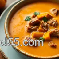 How to Make Hearty Pumpkin Soup with Savory Meat: A Cozy Delight