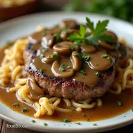 Perfectly Juicy Salisbury Steak with Rich Mushroom Gravy