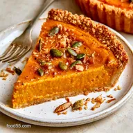 Keto Pumpkin Custard Pie for 8 Slices