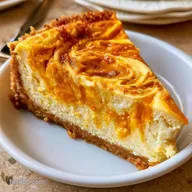 Keto Pumpkin Swirl Cheesecake: Silky