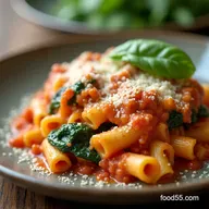 Low Fat Baked Ziti with Spinach Comfort Food Lightened Up