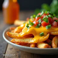 Skinny Texas Cheese Fries Baked Lightened Up