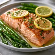 Lemon Butter Salmon with Asparagus