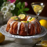 24 Best New Years Eve Desserts: Sparkling Lemon Cake