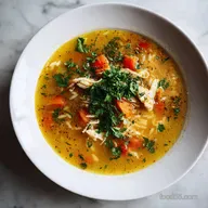 Lemon Chicken Orzo Soup: Velvety and Bright