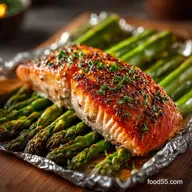 Baked Salmon and Asparagus Foil Packets Recipe 30 Min