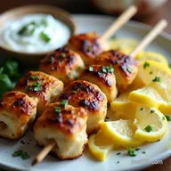 My GoTo GRILLED CHICKEN KABOBS WITH YOGURT LemonGarlic Juicy