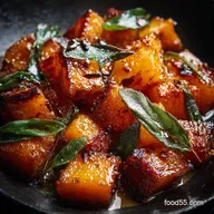 Caramelised Roasted Butternut Squash Recipes Maple Glaze and Crispy Sage