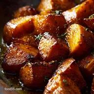 Maple Glazed Roasted Sweet Potatoes Easy Recipe for the Perfect Sticky Side