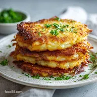 Potato Pancakes From Mashed Potatoes Crispy Baked in 25 Minutes