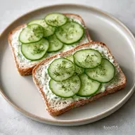 Mayonnaise Cucumber Sandwiches: 10 Mins