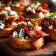 Million Dollar Bacon Crostini Sweet Spicy Epic Appetizer Recipe