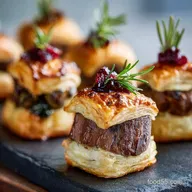 Mini Beef Wellington Bites Elegant Flaky Party Appetizer Recipe