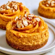Mini Keto Pumpkin Cheesecakes for 12