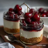 Cherry Cheesecake in a Jar: Velvety No-Bake Recipe