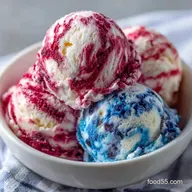 Patriotic Ice Cream in 15 Minutes