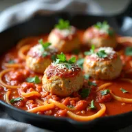 OnePan Giant Turkey Meatball Parmesan My Juicy Family Favorite
