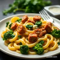 My Weeknight Orecchiette Pasta with Chicken Sausage Broccoli Rabe