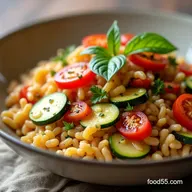 Orzo with Zucchini and Tomato Quick Bright Summer Side