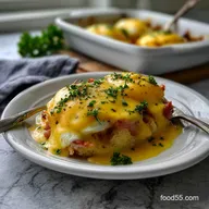 Overnight Eggs Benedict Casserole: Easy Make-Ahead Brunch