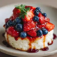 Patriotic Berry Shortcake for 6 Servings