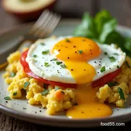 High Protein Scrambled Eggs with Cottage Cheese for Creaminess