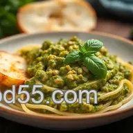 Delicious Pulsed Pesto with Fresh Basil - Quick & Easy 10-Minute Recipe!