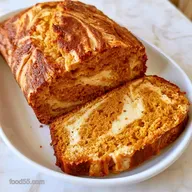 Pumpkin Cream Cheese Bread for 20 Slices
