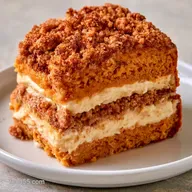 Pumpkin Cream Cheese Crumb Cake for 10
